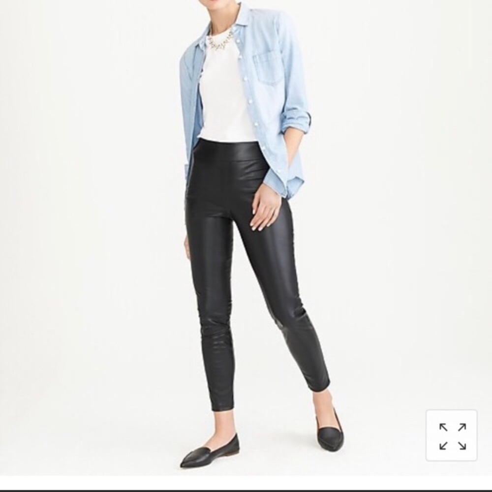 J.Crew factory vegan leather leggings